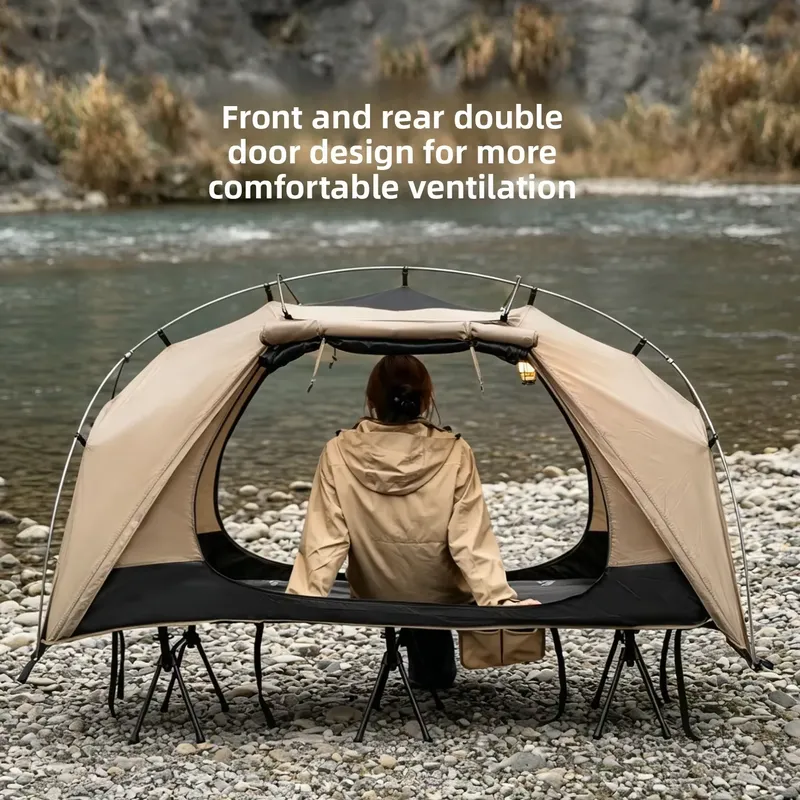 Bed Outdoor Camping - Jednoosobowy namiot kempingowy na zewnątrz, wielofunkcyjny,