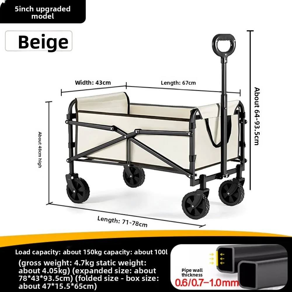 Lekki składany wózek kempingow – Outdoor Camping Trolley recenzja i cena