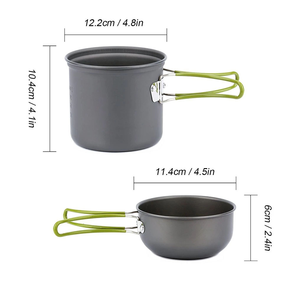 Zestaw naczyń kempingowych z k – Outdoor Camping Dining Set recenzja i cena